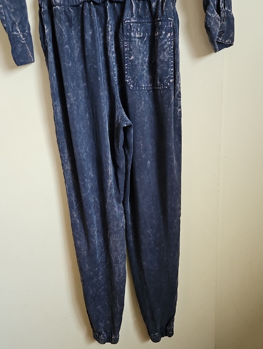 Young Fabulous & Broke Long Sleeve Jumpsuit Midnight Acid Wash Size Medium - Picture 11 of 16